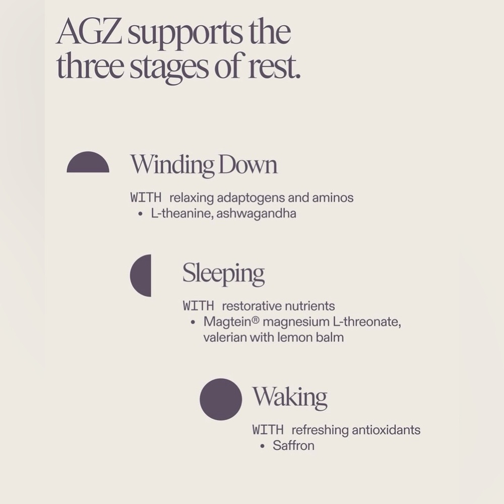 New, Never Opened AGZ Nightly Rest & Restore - Chocolate Sleep Supplement - Picture 3 of 7